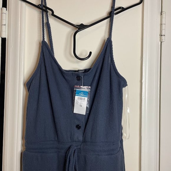 Rue21 Pants & Jumpsuits Blue Ribbed Jumpsuit X Poshmark